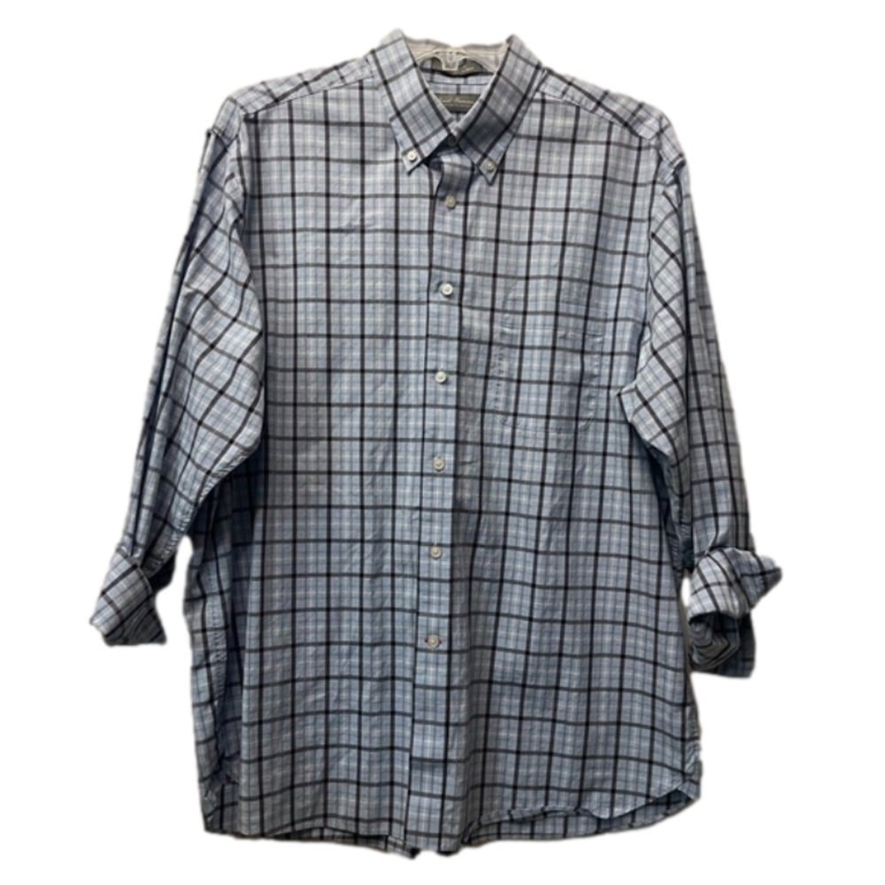 Daniel Cremieux XL Long‎ Sleeve Collared Button Down Plaid Shirt NWOT